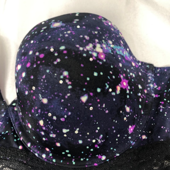 PINK Victoria’s secret 34D galaxy strapless bra - Picture 3 of 15
